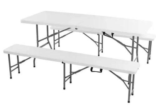Hecht Foldis white set-Kerti bútor készlet 