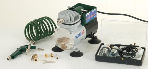 Szett festéshez mini kompresszorral, 0,125kW. (DED7470)